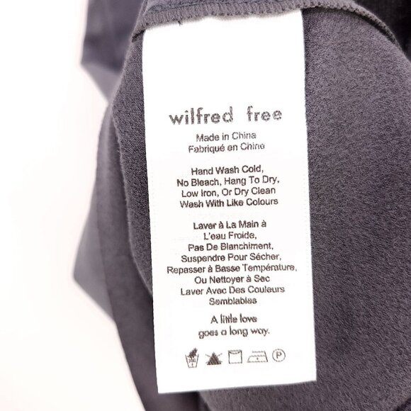 Wilfred Free Cami Slip Dress Vivienne Gray Mini Faux Suede Size XS - Picture 9 of 13